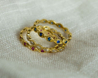 Gold Band Rings - Stackable Rings - Gold