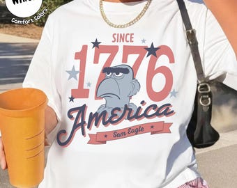 Retro Patriotic America Since 1776 Shirt, Sam Eagle 250th Anniversary Tee, Salute USA T-shirt