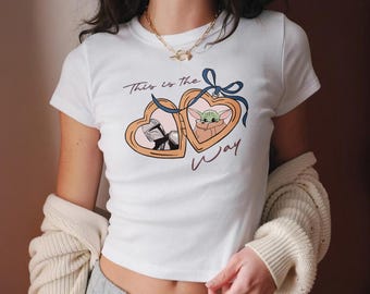 Disney Star Wars Locket Baby Tee, This Is The Way Crop Top, May The 4th Woman Cropped Tank, Disneyland Girls Trip Shirt, Starwars Day Outfit