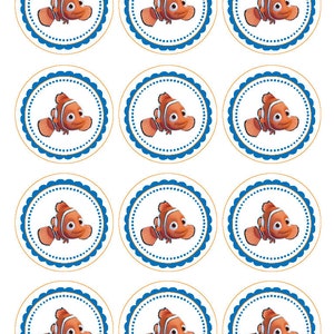 finding nemo printable cupcake toppers or tags etsy australia