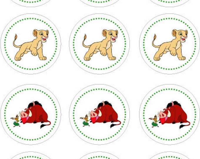 Lion King Printable Cupcake Toppers Etsy