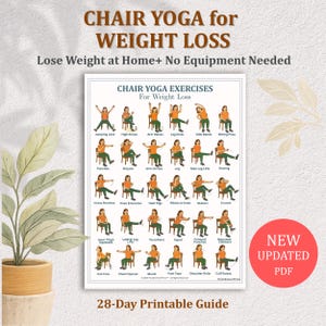 Chair Yoga for Seniors: 28-Day Seated Exercise PDF (Printable Workout Plan)
