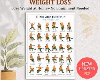 Chair Yoga for Seniors: 28-Day Seated Exercise PDF (Printable Workout Plan)