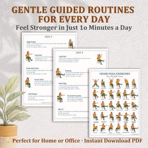 Chair Yoga for Seniors: 28-Day Seated Exercise PDF (Printable Workout Plan) image 11