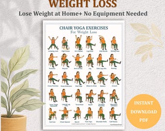 Chair Yoga for Seniors: 28-Day Seated Exercise PDF (Printable Workout Plan)