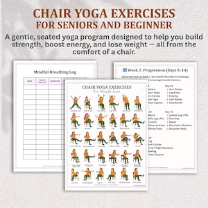 Chair Yoga for Seniors: 28-Day Seated Exercise PDF (Printable Workout Plan) image 8