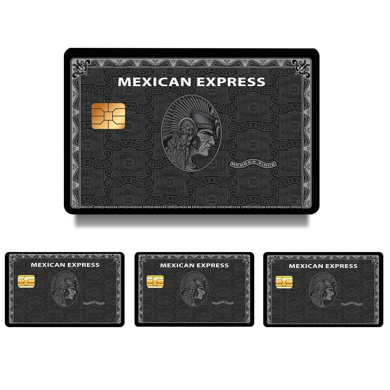 Aztec Black Credit Card Sticker: Mexican Express Vinyl Skin - Etsy