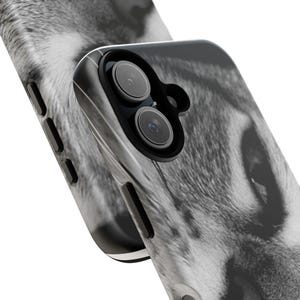 Sleek Cat Phone Case - Stylish Protective Cover, Pet Lover Gift, Unique Phone Accessory, Black and White Design