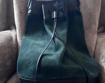 Vintage Loewe Midnight Bucket Bag, leather