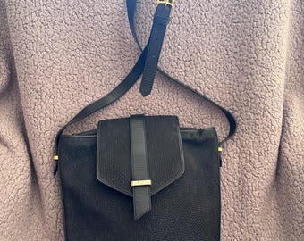Torba vintage Yves Saint Laurent z płótna i skóry