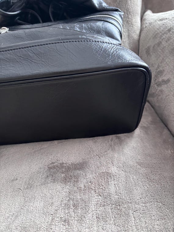 MCM Black drawstring Backpack Rücksack Leder - image 4