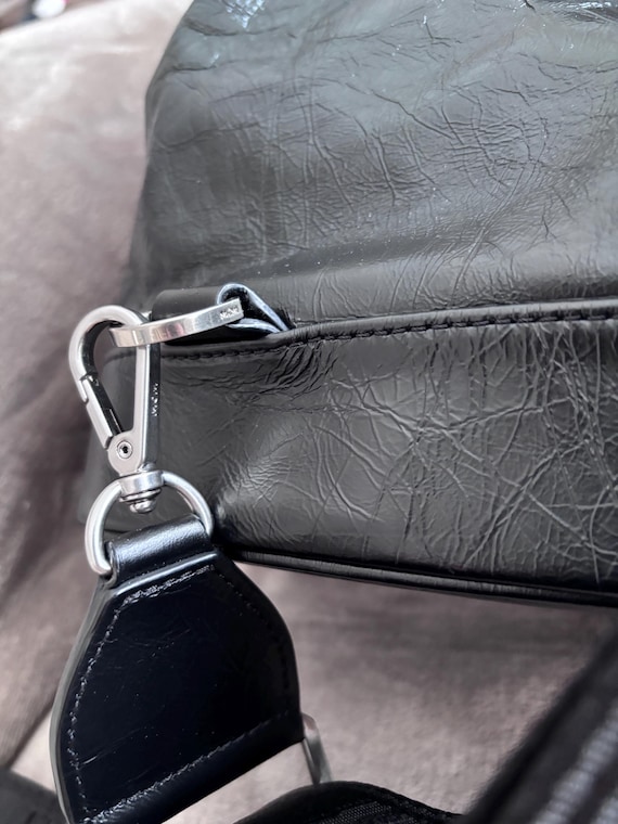 MCM Black drawstring Backpack Rücksack Leder - image 10