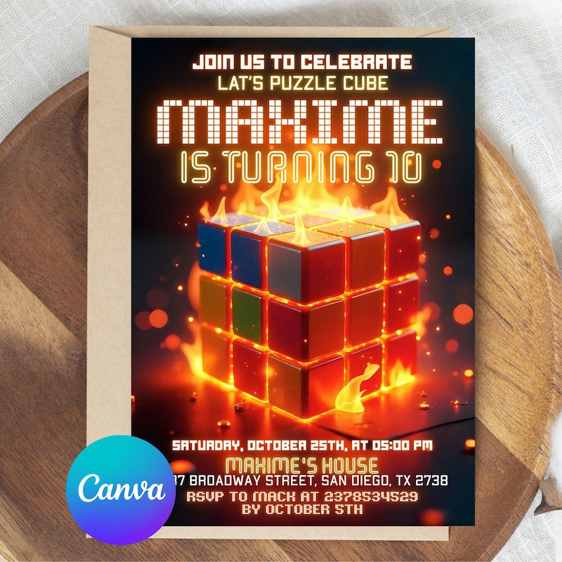 Rubiks Cube Party - Etsy