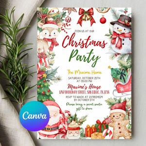Christmas Party Invitation, Kids Christmas Party Invitation, Kids Christmas Party Invite, Holiday Party Invite, Xmas Invitation, Holiday Party,Christmas Party Invitation, Gold Holiday Party Invitation, Friendsmas Party Invite, Editable Christmas Invitation,christmas party, kids christmas invite, kids holiday invite, holiday invitation, kidsmas invite, christmas dinner, neon christmas, christmas invitation, kidsmas invitation, christmas invite, friendsmas invite, Printable Template