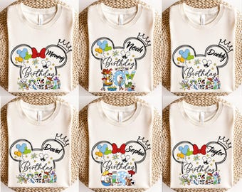Custom Birthday Boy Toddler T-Shirt, Toy Story Birthday, Disneyland Birthday Trip Shirt, Birthday Boy Gift, Disney Family Birthday Trip