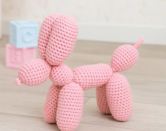 Crochet Balloon Dog Pattern - Cute Amigurumi Plushie Kids