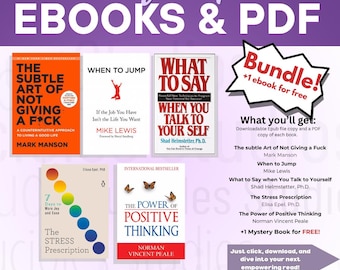 Self-Care eBooks Bundle | Empowerment eBook Set | Personal Growth eBook Pack | Instant PDF Download | Ebooks | Mindfulness & Wellness Guide