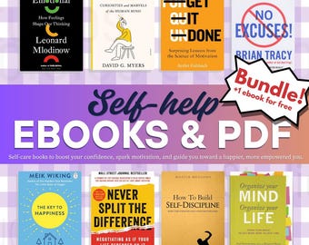 Self-Care eBooks Bundle | Empowerment eBook Set | Personal Growth eBook Pack | Instant PDF Download | Ebooks | Mindfulness & Wellness Guide