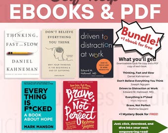 Self-Care eBooks Bundle | Empowerment eBook Set | Personal Growth eBook Pack | Instant PDF Download | Ebooks | Mindfulness & Wellness Guide