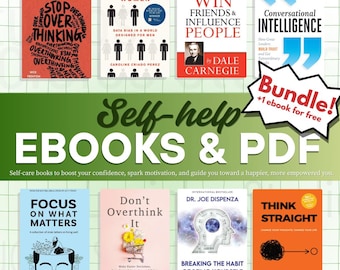 Self-Care eBooks Bundle | Empowerment eBook Set | Personal Growth eBook Pack | Instant PDF Download | Ebooks | Mindfulness & Wellness Guide