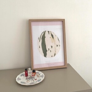 Melon, bedruckbar, Kunst herunterladen, Wandkunst, Poster, Wohnkultur, abstrakte Kunst, dekoratives Plakat, Kunstgeschenk