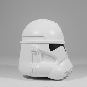 Op fase 2 geïnspireerde Clone Trooper-helmkit met vizieroptie afbeelding 2