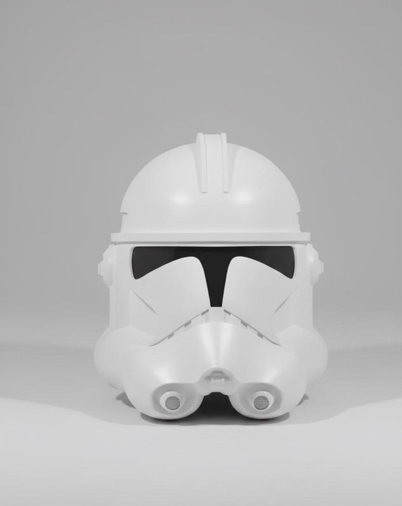 Op fase 2 geïnspireerde Clone Trooper-helmkit met vizieroptie afbeelding 1