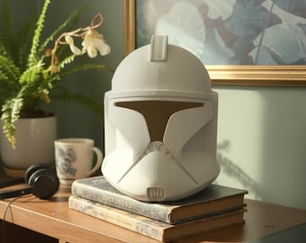 Op fase 1 geïnspireerde Clone Trooper-helmmaskerset met vizieroptie