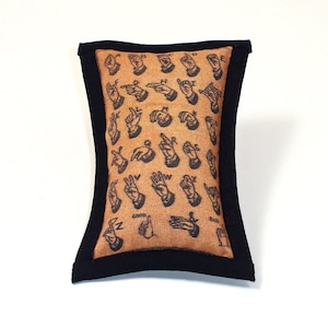 Catnip Toys, Deaf Cat Toy, ASL, Dactylology, Fingerspelling, Catnip Fingers, Sign Language Pillow, Deaf Person Gift, No Fur Cat Toy, SIGNS
