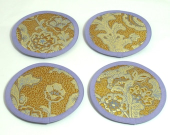 Elegante Untersetzer, Einzigartige Untersetzer, Runde Stoffuntersetzer, Edle Untersetzer, Hübsche Untersetzer, Hochwertige Untersetzer (4er-Set)