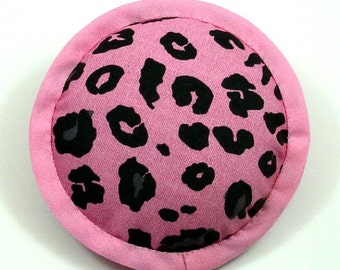 Catnip Toys, Cat Toys, Leopard Print Pillow, Pink and Black Pillow, Pink Leopard Print, Animal Print Cat Toy, No Fur Cat Toys, WILD LIFE