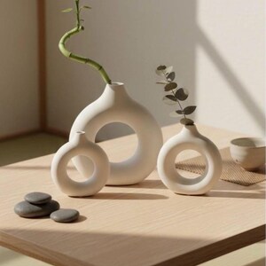 Ceramic Vases | Minimalist & Sculptural Design | Modern Japandi Home Decor