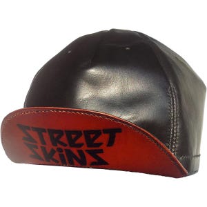 Handmade Leather Cycling Cap: Urban Commuter Hat, Adjustable Fit