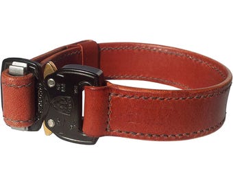 Correa de cuero para pantalón de ciclismo: Clip para pantalón de bicicleta / Hebilla COBRA® de liberación rápida / Hecho a mano en Europa