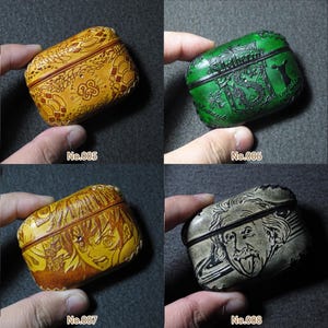 Elegant AirPods 2 leather case made from real full-grain leather, designed to offer a snug fit, personalized engraving, and a refined look. A perfect gift for professionals, students, or Apple fans, combining fashion and function in one beautiful handcrafted accessory. Comes ready to gift with optional wrapping for special occasions.