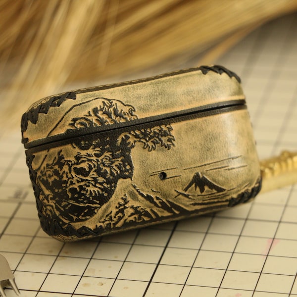 Devialet Gemini II Earbuds Case Custom Leather Headphones Cover Personalized Cowhide Earphones Holder Handmade Protective Gift Travel Pouch