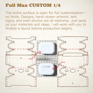 Unisex handmade AirPods 2 leather cover with custom monogram in elegant serif font, laid out on a minimal desktop. This premium-quality case offers reliable Apple earbud protection while adding charm and individuality — a thoughtful present for Christmas, Father's Day, or back-to-school essentials for students.
