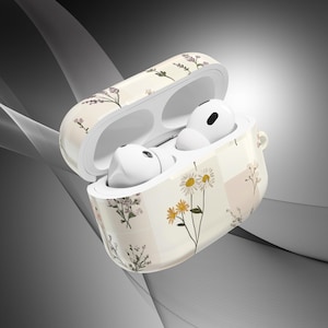 Floral AirPods Case, Flower Pattern Earbud Cover, Vintage Style AirPods, AirPods Pro 2 Case, AirPods Pro Case, AirPods Gen 3 Case