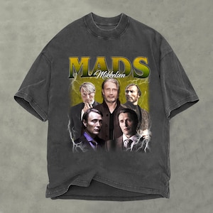 Mads Mikkelsen Shirt, Comfort Colors Shirt, Mads Mikkelsen Retro TShirt, Mads Mikkelsen Fan Gift, Vintage 90s Shirt, Bootleg Shirt