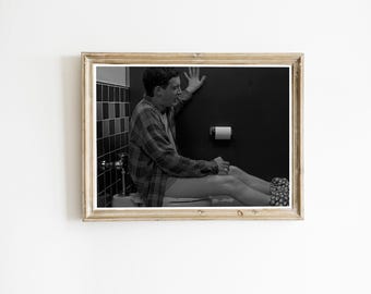 American Pie Bathroom Poster, Funny Movie Art (Digital Download)