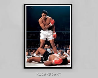 Muhammad Ali Vintage Boxing Poster, Legend Photography Print (Digital Download)