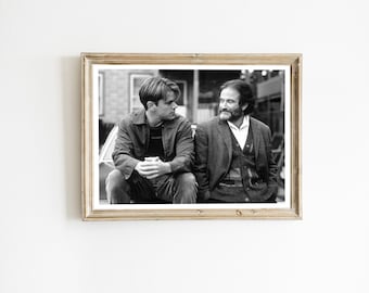 Good Will Hunting Poster, Movie Scene art, Photography Prints, Retro Poster, Black and White, Digital Download, Wall Art