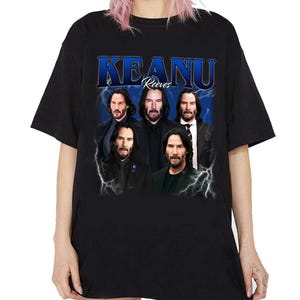 Retro Keanu Reeves Shirt, Comfort Colors Shirt, Keanu Reeves Retro TShirt, Keanu Reeves Fan Gift, Vintage 90s Shirt, Bootleg Shirt