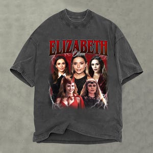Retro Elizabeth Olsen Shirt, Comfort Colors Shirt, Elizabeth Olsen Retro TShirt, Scarlet Witch Fan Gift, Vintage 90s Shirt, Bootleg Shirt