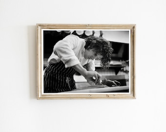 Marco Pierre White Poster, Black and White Chef Photography (Digital Download)