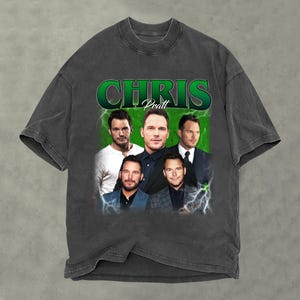Chris Pratt Shirt, Comfort Colors Shirt, Chris Pratt Retro Shirt, Retro TShirt, Chris Pratt Fan Gift, Vintage 90s Shirt, Bootleg Shirt