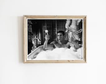 Billy Madison Bathroom Poster, Funny Movie Art (Digital Download)