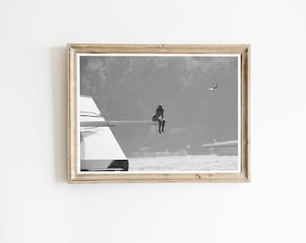Princess Diana Black and White Photography Print, Retro Fashion (Digital Download)