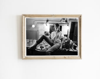 Jane Birkin Bathroom Poster, Funny Restroom Decor (Digital Download)