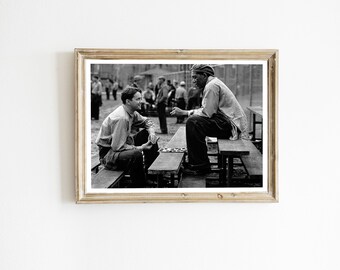 The Shawshank Redemption Poster, Movie Scene art, Photography Prints, Retro Poster, Black and White, Digital Download, Wall Art
